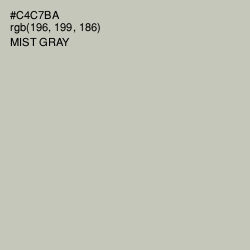 #C4C7BA - Mist Gray Color Image